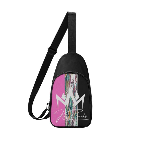 

diy custom men's chest bags women's shoulder bags chest bags pink clovely production of personalized exclusive custom couple gifts