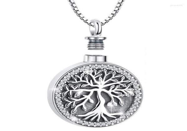 

pendant necklaces 1pc tree cremation jewelry for ashes urn necklace women1883578, Silver