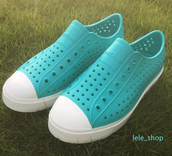 

ative jefferson shoes sandals 2021 fashion lovers hole shoe brand flat casual native summer shoes size 36447325316, Black