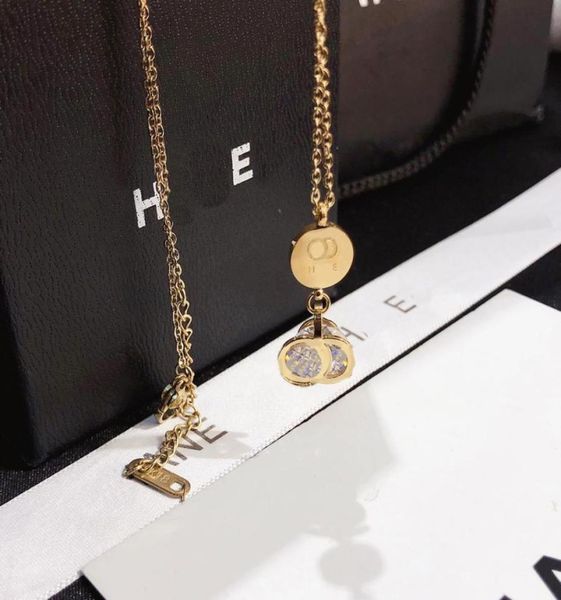 

high end design necklaces popular international necklace exquisite goldplated long chain selected quality gift fashion brand jewe98566296, Silver