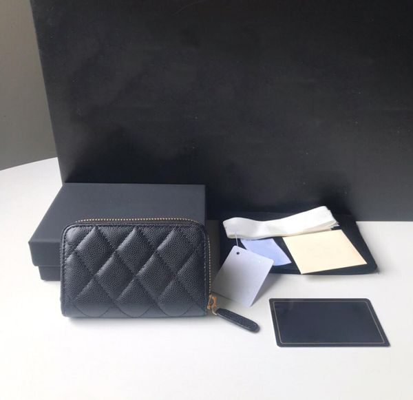 

9a fashion ladies storage wallet solid color small zipper rhombus original single quality 2022 new wallet1435055, Red;black