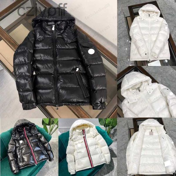 

mens puffer jackets downs coats with nfc designer womens padded hooded outerwear parkas embroiled badge down windbreaker thick clothing, Black