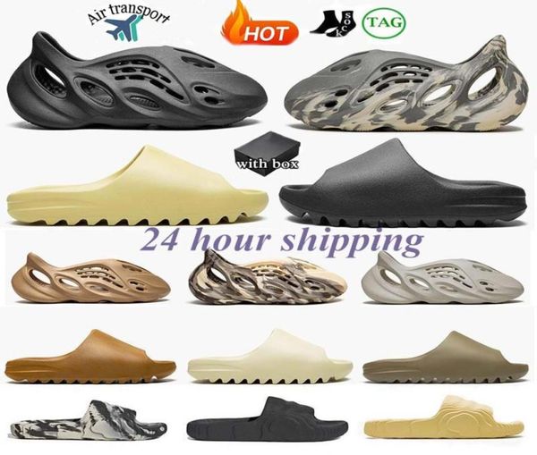 

sandals slides sneakers slippers shoes fashion trainers slider runner slippers graffiti bone white resin desert sand designer beach random g, Black