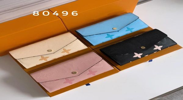 

women luxurys designers bags long wallets 2021 handbag solid color embossed old flower bag genuine leather ladies trav7041284, Red;black