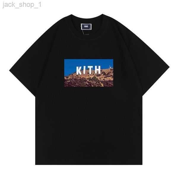 

kith t shirt mens designer shirts tee workout for men oversized t-shirt 100%cotton tshirts vintage short sleeve us size 18 0qft, White;black