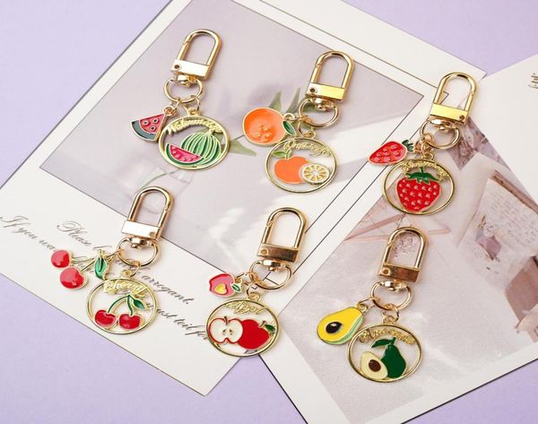 

bulk cartoon fruit headset keychain pendant cherry cute bag car keychains accessories gift1507514, Silver