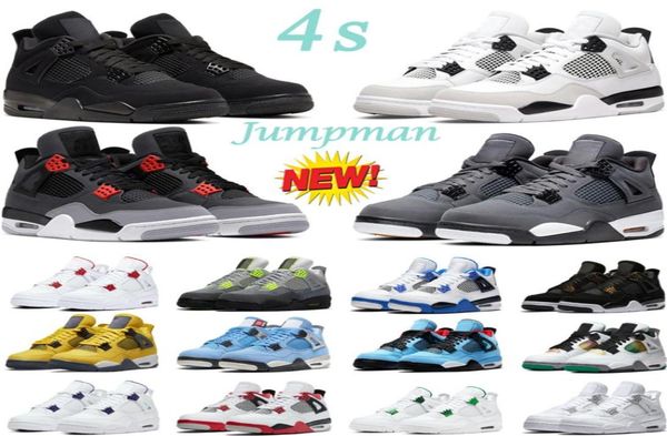 

basketball shoes 4 4s mens sneakers women trainers sail thunder red green metallic silt bordeaux neon military black7217240