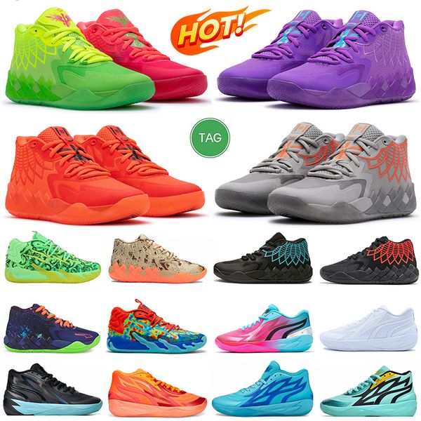 

lamelo ball mb.01 men basketball shoes rick and morty rock ridge red queen city not from here lo ufo buzz city black blast mens trainers mb.