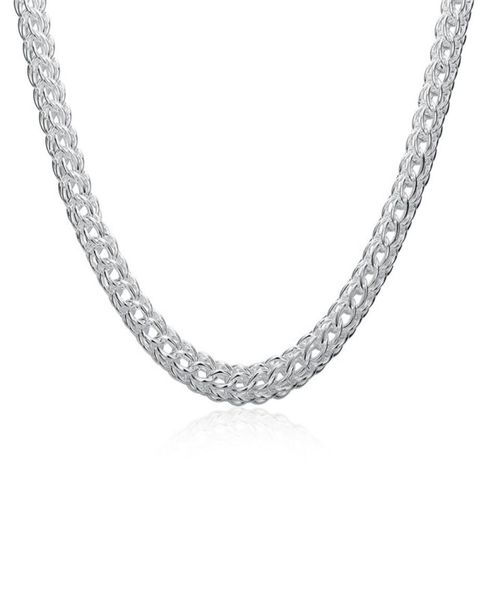 

plated sterling silver necklace 18inchs10mm full circle to chains necklace dhsn0139 brand new 925 silver plate jewelry chains2429605