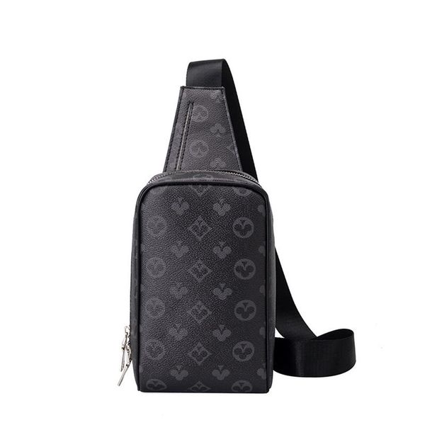 

men chest sling bag clubs print pvc leather crossbody shoulder backpack purse daily mobile phone luxury brand rucksack small3153