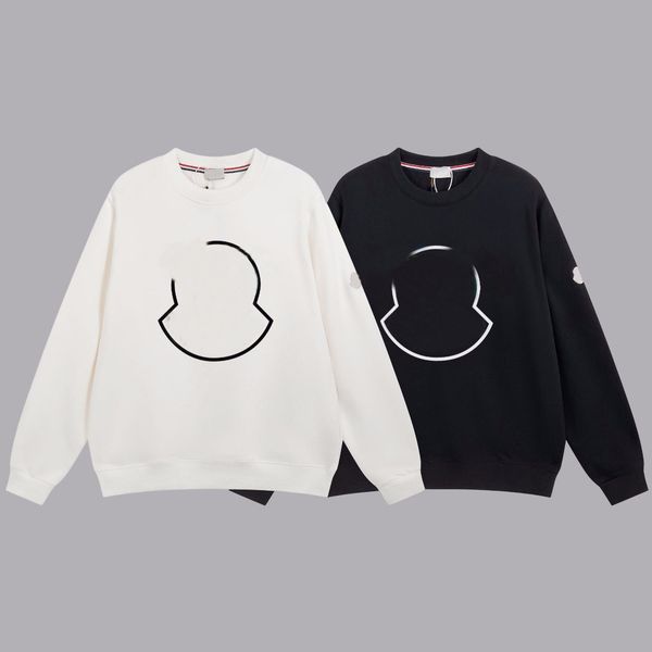 

mens hoodies designer hoody women embroidered badge logo hoodie sweatshirts loose long sleeves pullover hooded cotton jumper men casual clot, Black