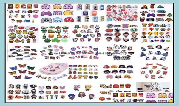 

shoe parts accessories shoes in stock pvc cartoon charms decoration buckle pins charm buttons wholesale drop delivery 2021 be1bu9663865, White;pink