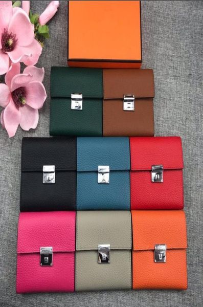 

soft short wallets whole leather women card holders purse bags fashion cowskin genuine leather come with box1634861, Red;black