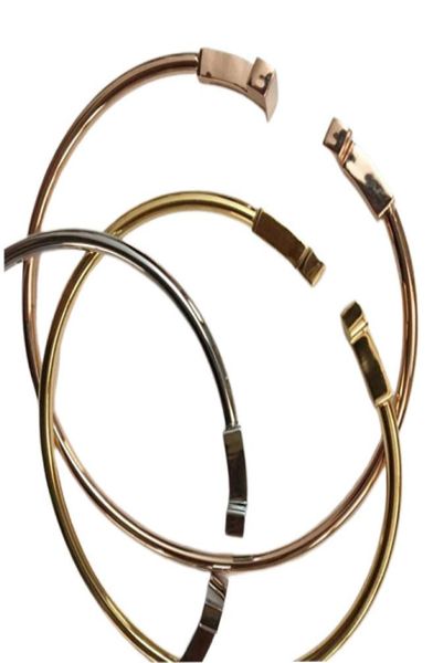 

popular fashion brand t designer bangle bracelets for lady women party copper wedding lovers bangle gift luxury jewelry for bride 8931370, Black