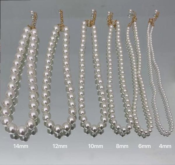 

south korea039s new highbright pearl necklace retro french temperament short necklace fashionable baroque clavicle chain8854795, Silver
