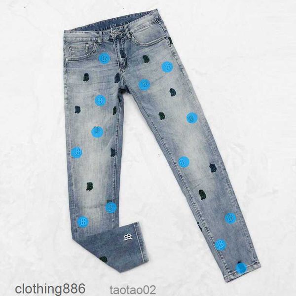 

2023oversized mens jeans designer pants tb embroidered trousers men women casual 4xl 5xl 6xl5621cb5c, Blue