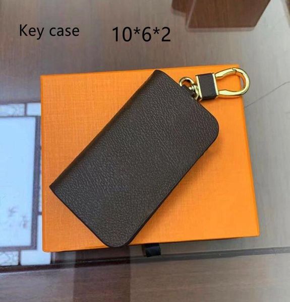 

luxury designer keychain key chain handmade leather car keyring pendant accessories with box carabiner lover keychains4628695, Silver