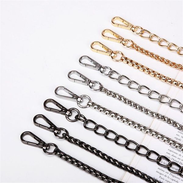 

bag chain strap belt hardware shoulder handbag metal replacement bag part diy strap accessories for women chain bag2008, Black
