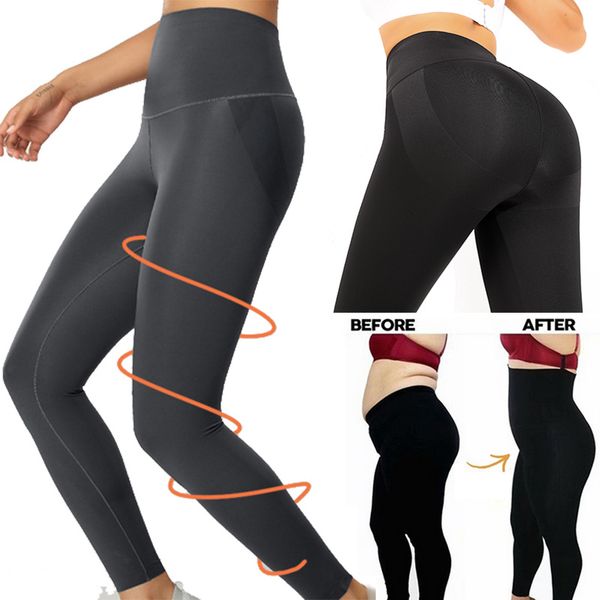

womens shapers shapewear anti cellulite compression leggings leg slimming body shaper high waist tummy control panties thigh sculpting slimm, Black;white
