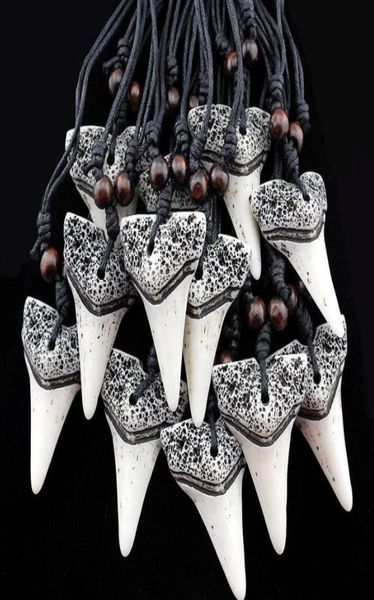 

multi style selection 12pcs/lot imitation yak bone carving tooth charm pendant wood beads necklace amulet gift men's fashion necklace46, Silver