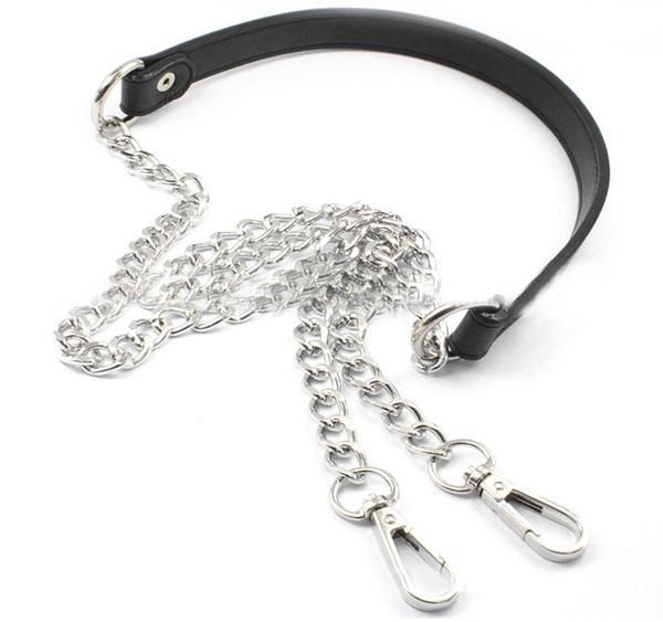 

chain replacement metalpu leather strap for diy handbag shoulder bag 120cm1957007, Black