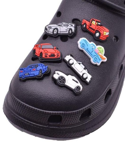 

pvc hole shoe decoration buckles soft rubber car charms fashion accessories bracelet wristband part gift3009133, White;pink