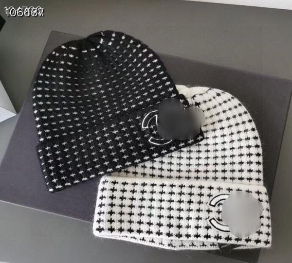 

2021 women beanie caps soft wool knitted designer beanies for lady8042660, Blue;gray