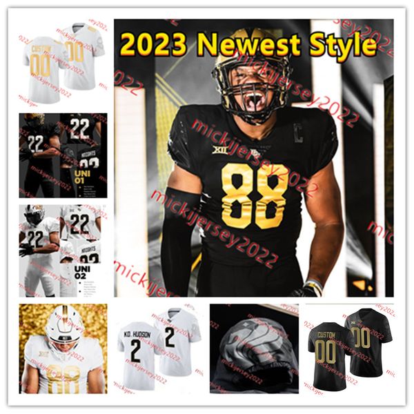 

2023 big12 ucf knights football jersey timmy mcclain grant stevens caden kitler anthony williams austin camden kam moore daniel obarski ucf, Black