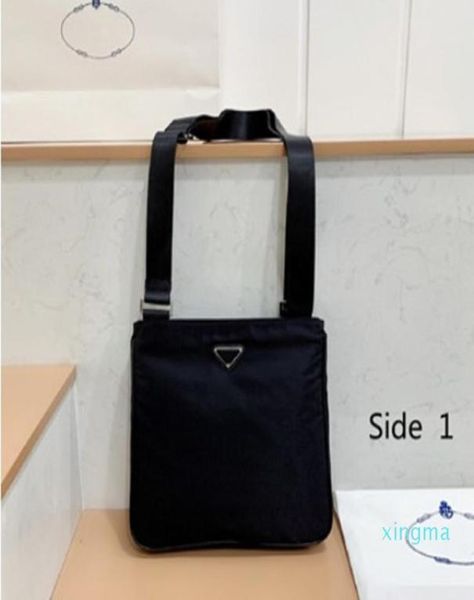 

2sided designer men039s briefcases black shoulder bags nylon crossbody business briefcase triangle men purses comumuting messe2102886