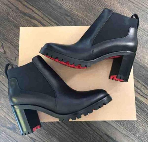 

women ankle boots black leather with spiked s shoes marchahe chelsea boots capahutta flat platform womens boot luxur3647026