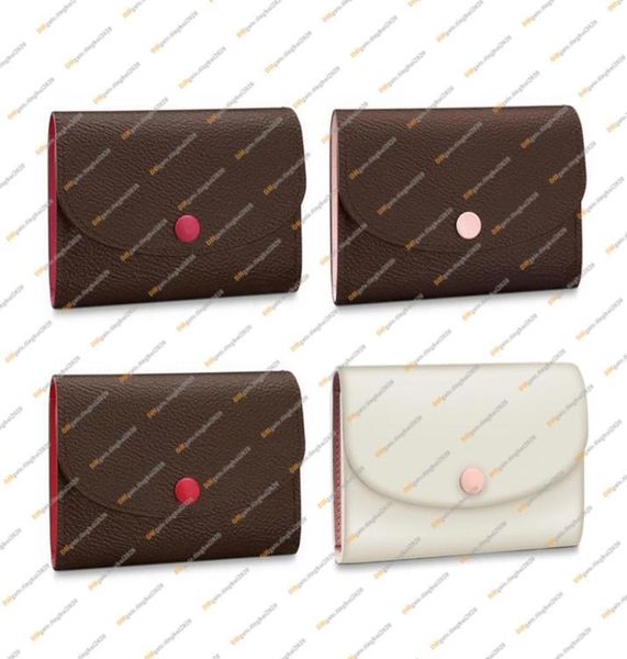 

ladies fashion casual designer luxury rosalie wallet coin purse key pouch m41939 m62361 n64423 5a card package9068572, Red;black