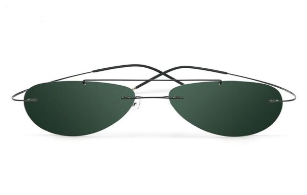 

sunglasses men rimless titanium frame polarized sunglasses for women luxury designer sport uv400 lens eyeglasses frameless colorfu5681169, White;black