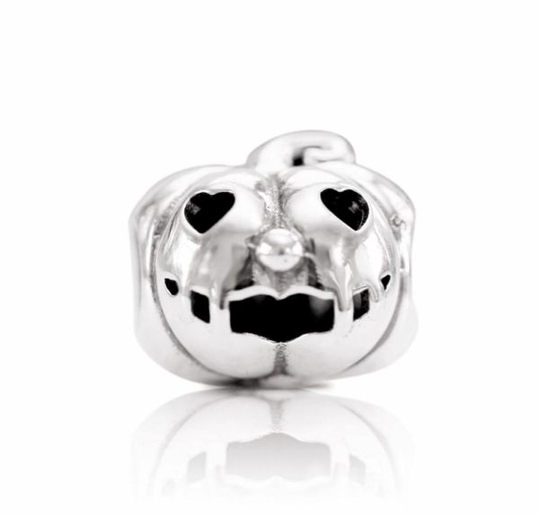 

sweet pumpkin charms for bracelet diy jewelry making kits loose bead 925 sterling silver wedding party gift 7975969489969, Black
