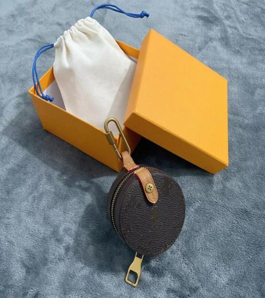 

designer letter printing keychain wallet keyring fashion purse pendant car chain charm brown flower mini coin holder keychains bag2395807, Silver