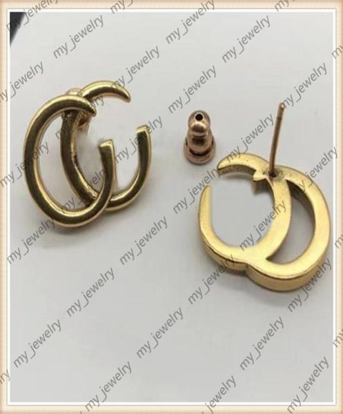 

22 hollow words earring brands titanium steel ear studs for lady luxurys designers earrings women goldcolor g letter jewelry acce2026409, Golden;silver