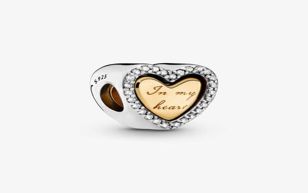 

new arrival 100 925 sterling silver in my heart split heart charm fit original european charm bracelet fashion jewelry accessorie8025687, Bronze;silver