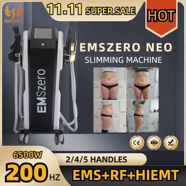 

2023 emszero neo 6500w 14 tesla ems muscle body sculpting emslim machine 4 handles and pelvic stimulation pad optional