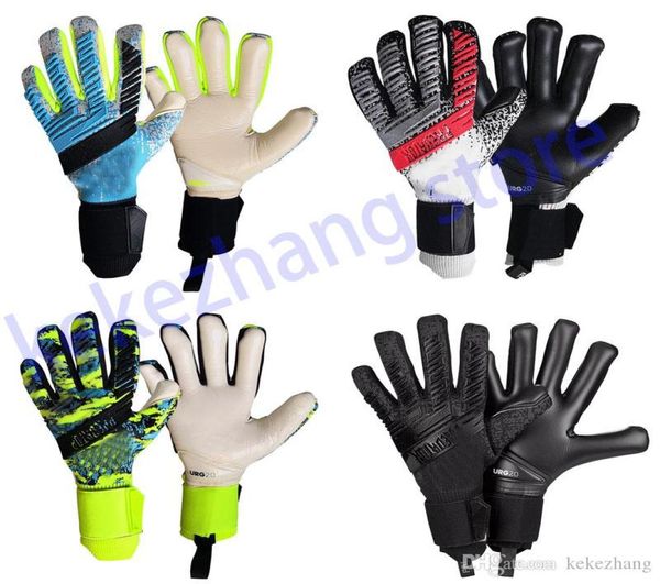 

2020 professional soccer goalkeeper glvoes latex without finger protection children adults football goalie gloves8777404, Black