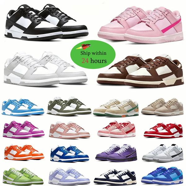 

Designer Casual shoes men women low Panda triple pink Grey Fog Brown university red orange Medium Olive UNC Georgetown Active Fuchsia GAI sneakers trainers
