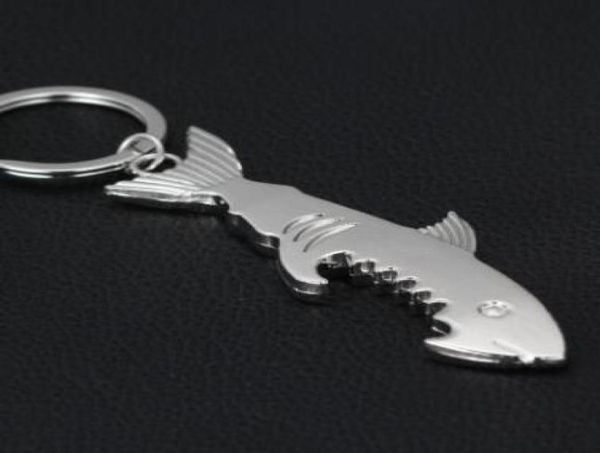 

fashion 2in1 creative fish keychain beer opener keyring shape bottle openers5028346, Silver