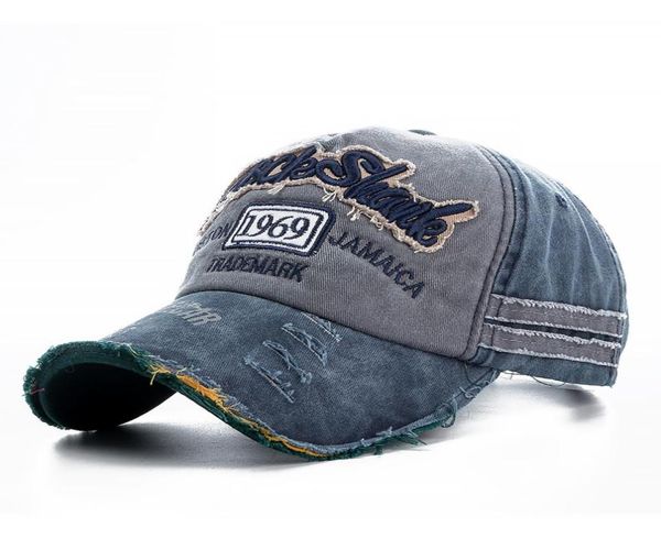 

brand wash cotton cap for men women gorras snapback caps rock baseball hats casquette dad hat outdoors caps1388999, Blue;gray