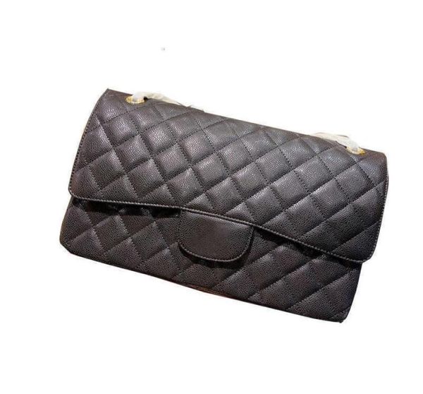 

cc bag wallets classic double flap jumbo maxi caviar leather bags gold metal hardware quilted matelasse chain crossbdoy shoulder w9308969, Red;black
