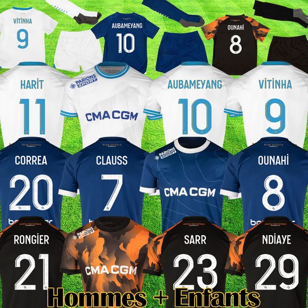 

maillot 2023 2024 ounahi special soccer jerseys auba sarr fans player version vitinha king maillots de foot clauss correa 23 24 guendouzi ki, Black;yellow