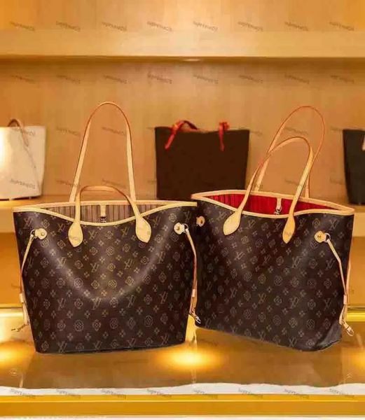 

handbagwallet for women luxury designer 2pcs set shoulder bag tote genuine leather crossbody purse new f6703354, Red;black
