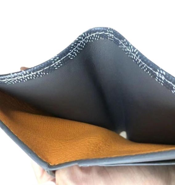 

goya luxury designer wallet mens multi card holder purse y logo men womenhand bag wallets multi pochette leather sleeve clip4627867, Brown;gray