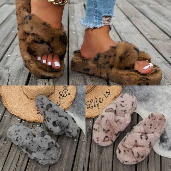 

monograms fashion women fur slippers designer shearling faux mink sandals paseo flat comfort fluffy plush mules winter slides flat paris cro, Black