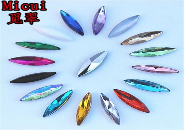 

200pcs 415mm horse eye pointback acrylic rhinestones crystal stones for garments bags crafts decorative zz2852493228, Black