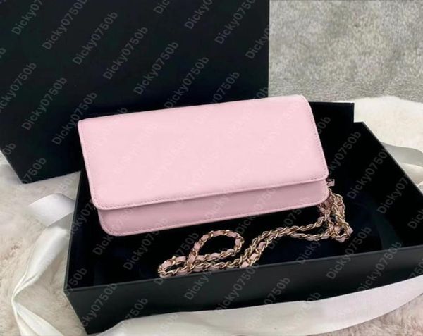 

designer purse luxury sac luxe woc women bags mini handbag classic flap shoulder messenger portable girl caviar leather shoulder b6961364, Red;black