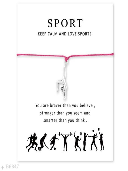 

girls adjustable gymnast statement gymnastic jewelry with card silver i love gymnsatics charm bracelets bangles for women5799443, Golden;silver