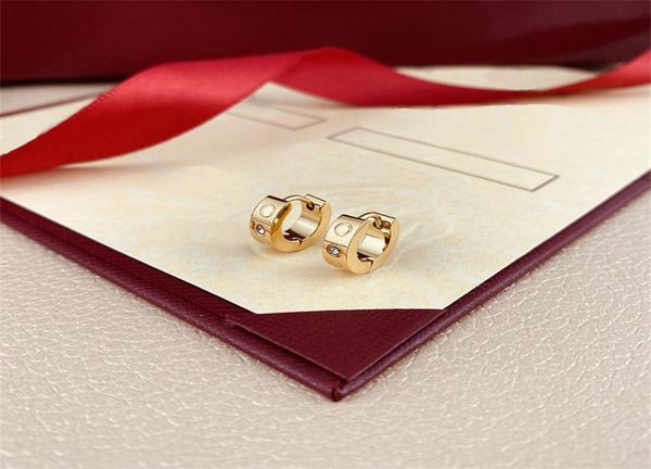 

high polished fashion jewelry gifts stud earrings hip hop gold sliver rose earrings for women party wedding hoop whole holiday6222887, Golden;silver